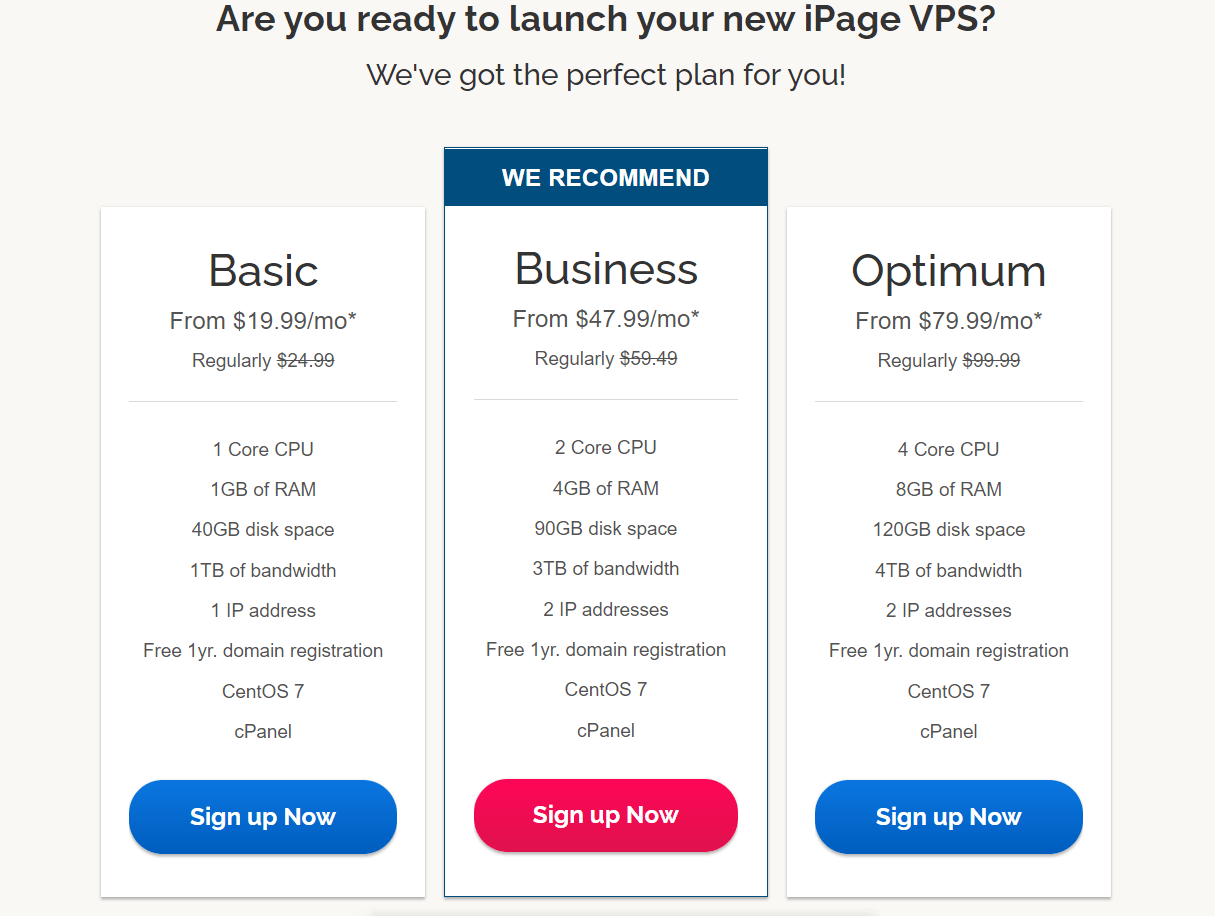 ipage hosting vps hosting plan